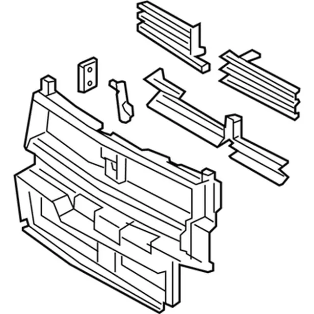 Shutter Assembly Radiator Control - Ford (hp5z8475a) - view 3
