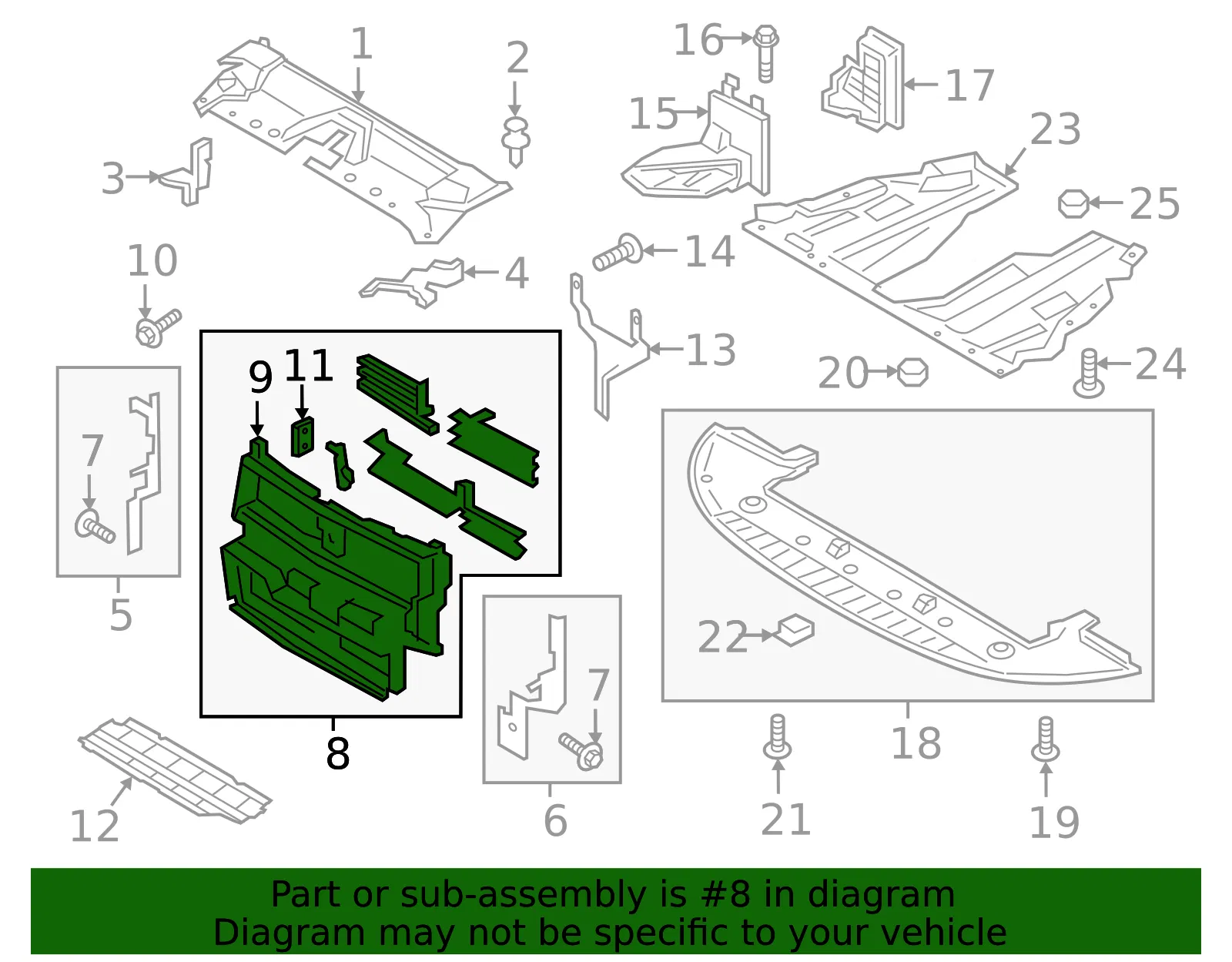 Shutter Assembly Radiator Control - Ford (hp5z8475a) - view 5