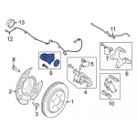 Parking Brake Actuator - Ford (jl3z2b712c) - view 15