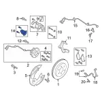 Parking Brake Actuator - Ford (jl3z2b712c) - view 17
