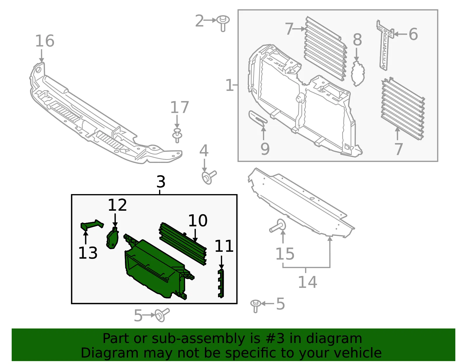 Shutter Assembly Radiator Control - Ford (jl7z8475c) - view 4
