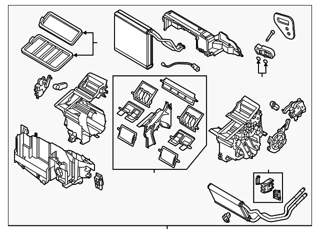HVAC Unit Case Assembly - Mazda (ka0r61130a)