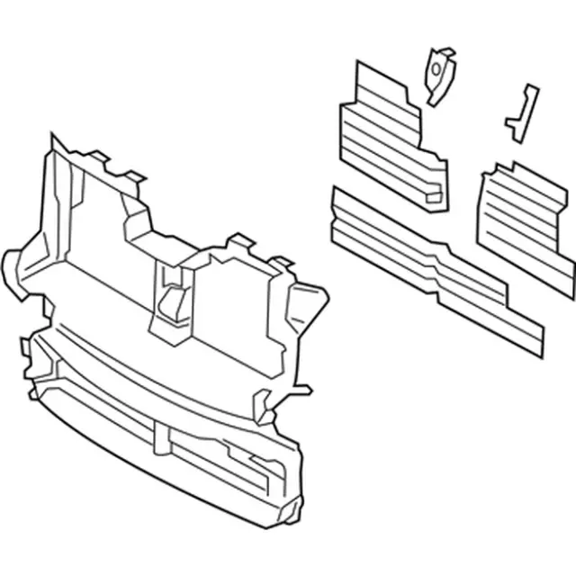 Shutter Assembly Radiator Control - Ford (ka1z8475b)