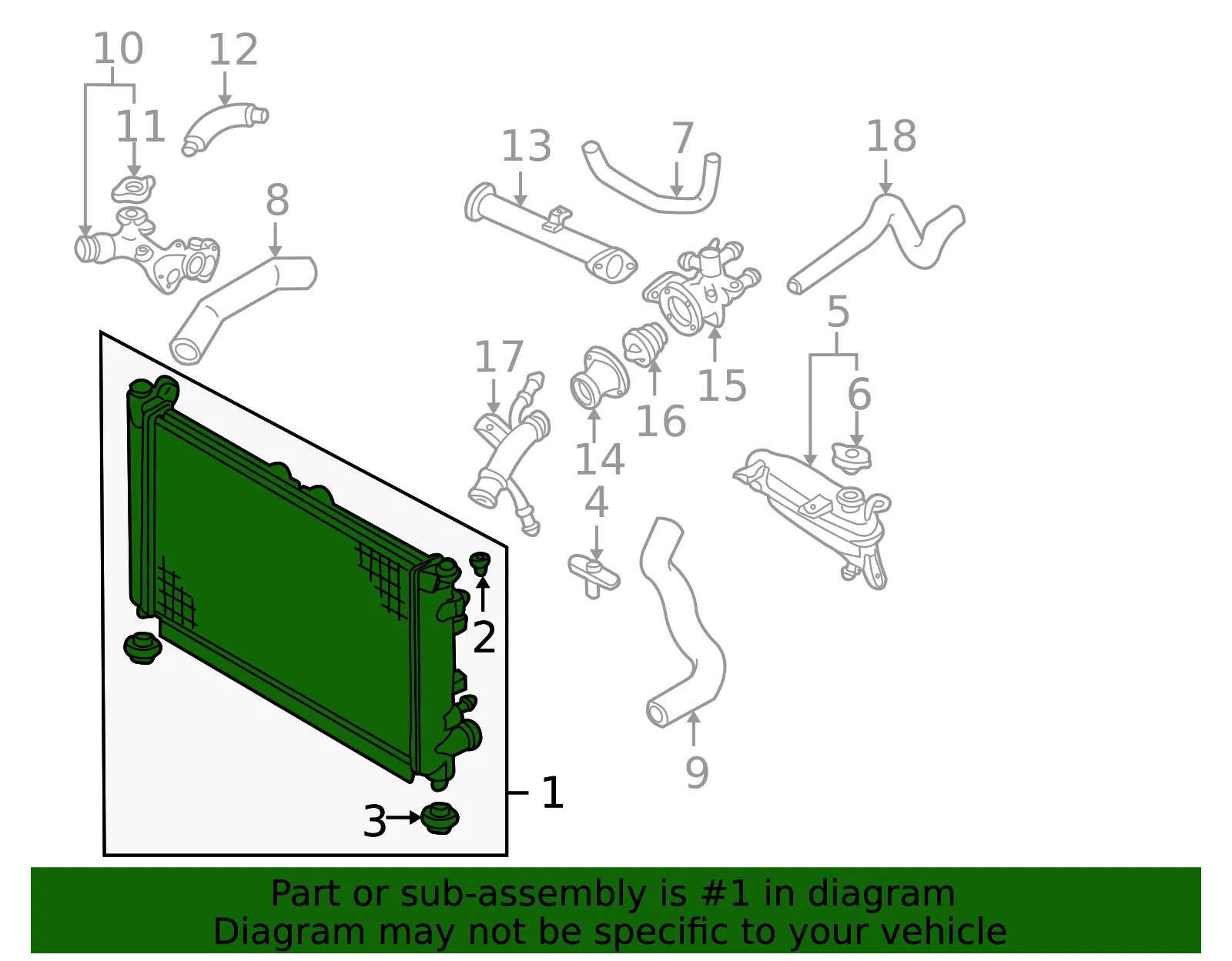 Radiator - Mazda (kl8115200a) - view 2