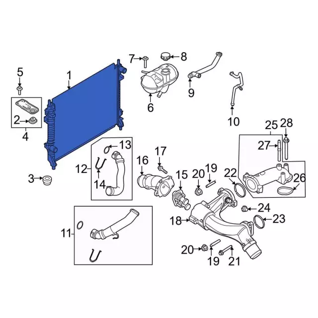 Radiator - Ford (kr3z8005a)