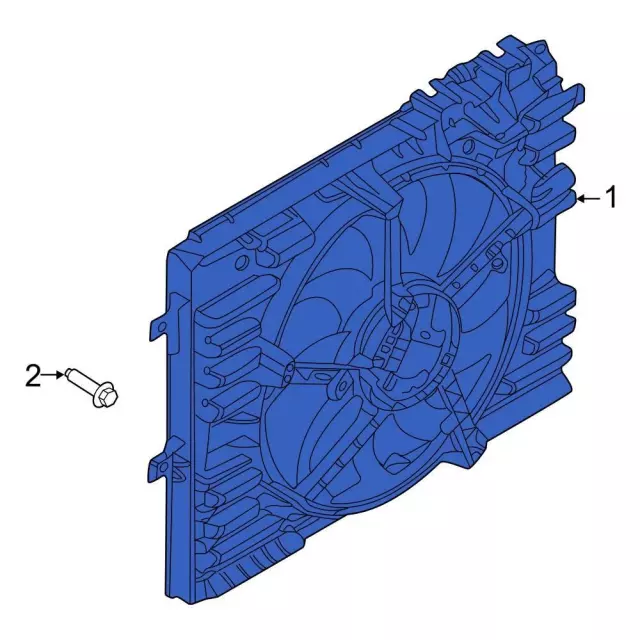Engine Cooling Fan Assembly - Ford (kr3z8c607a)