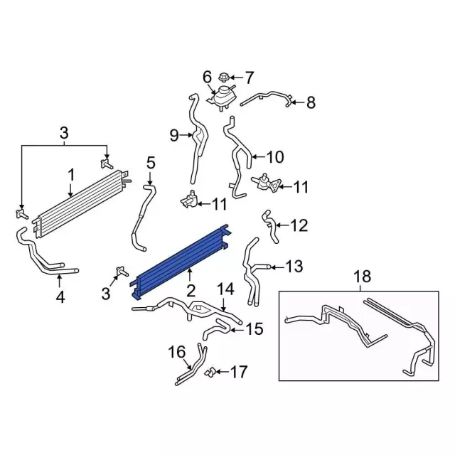 Radiator - Ford (l1mz8005g)