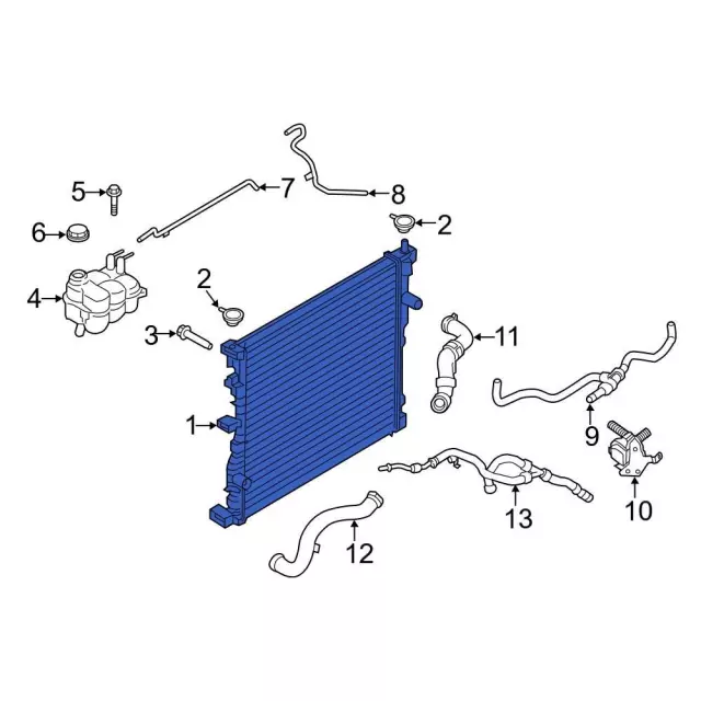 Radiator - Ford (l1mz8005f) - view 2