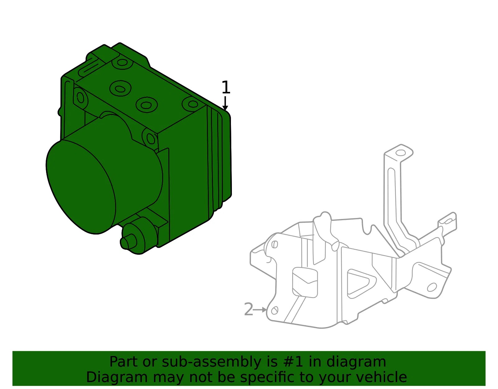 ABS Hydraulic Assembly - Mazda (l1y3437az) - view 2