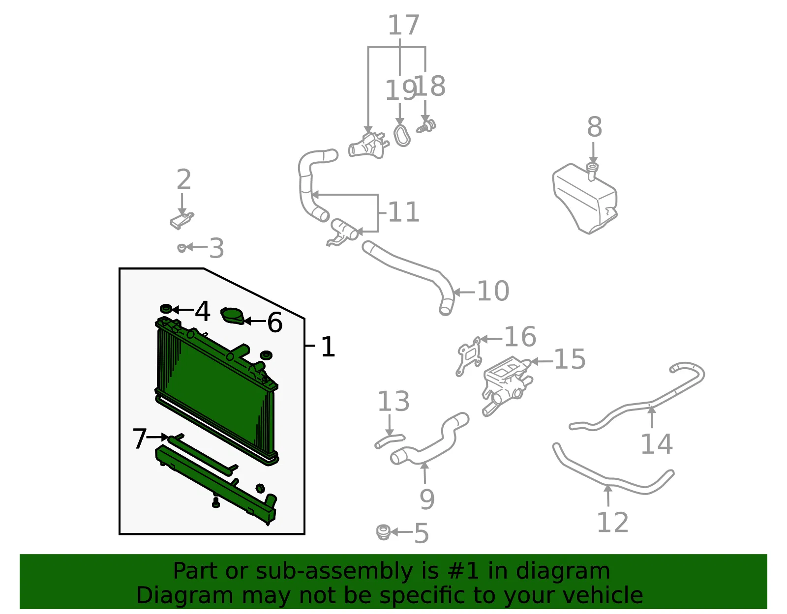 Radiator Assembly - Mazda (l32215200e) - view 2