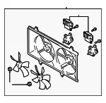 Engine Cooling Fan Assembly - Mazda (l3bt15025b) - view 3