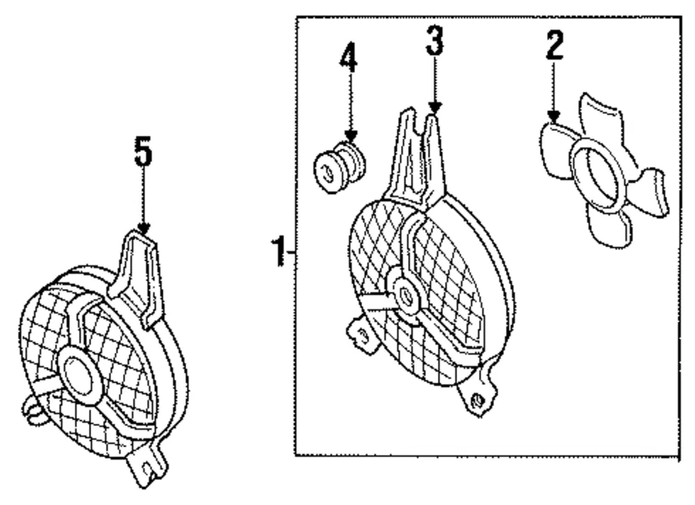 A/C Condenser Fan Motor - Mazda (la0461710c)