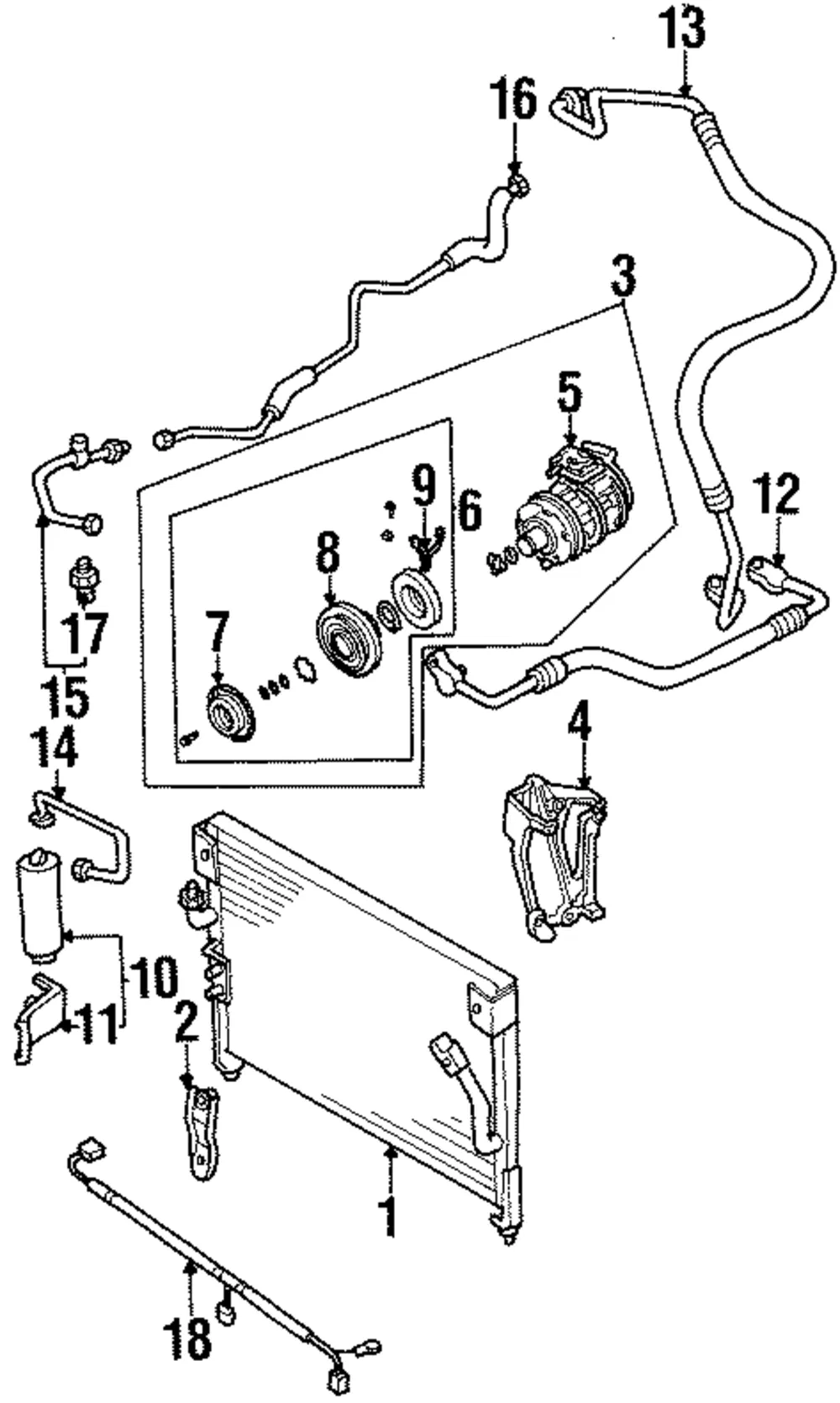 A/C Condenser - Mazda (lb9061480)