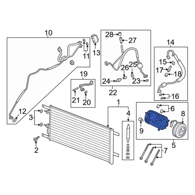 A/C Compressor - Ford (lc3z19703g) - view 2