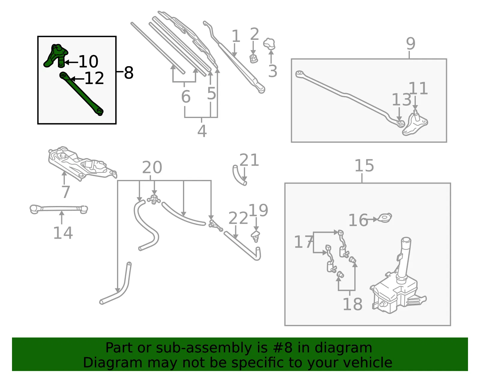 Wiper Linkage - Mazda (lc6567360d) - view 2