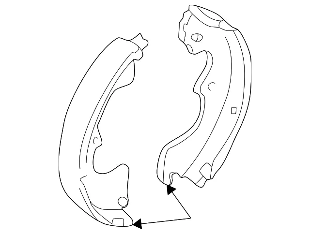 Brake Shoes - Mazda (ldy72638zb)
