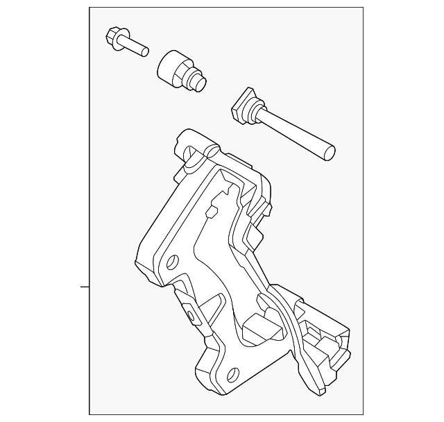 Disc Brake Caliper Bracket - Ford (lk4z2b511c)