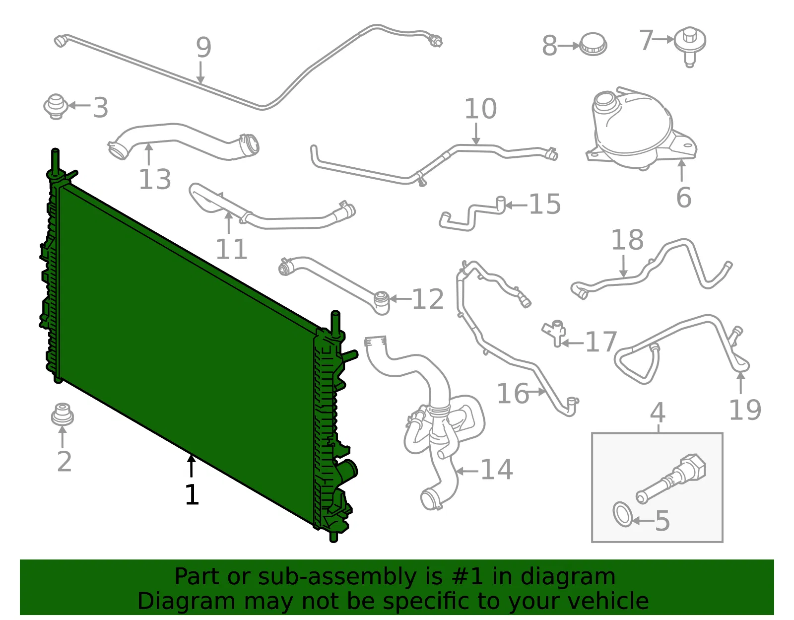 Motorcraft Radiator - Ford (rad258) - view 3