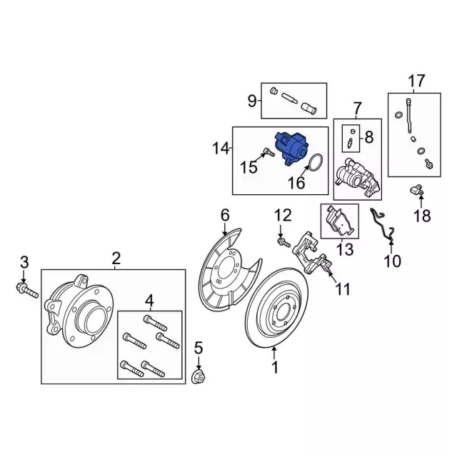 Parking Brake Actuator - Ford (lx6z2b712a) - view 4