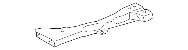Radiator Support Tie Bar Brace - Ford (lx6z7810125z) - view 3