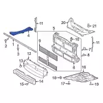 Radiator Support Tie Bar Brace - Ford (lx6z7810125z) - view 5
