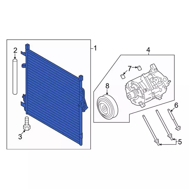 A/C Condenser - Ford (mb3z19712a) - view 3