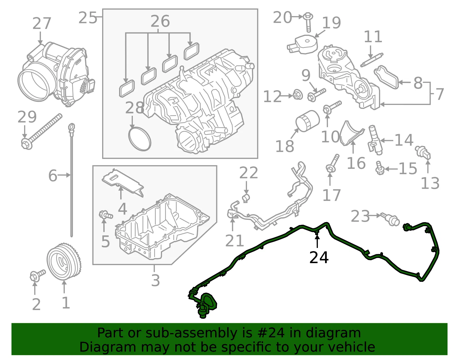 Engine Heater Cord - Ford (mb3z6b018a) - view 2