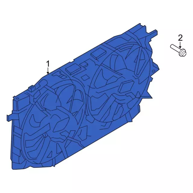 Engine Cooling Fan Assembly - Ford (mb3z8c607j)