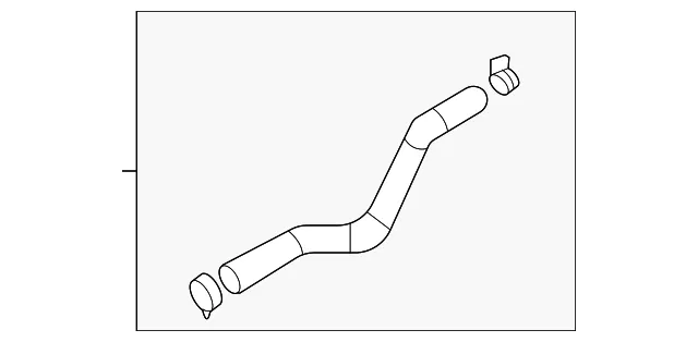 Drive Motor Inverter Radiator Hose - Mazda (mh01157dy)