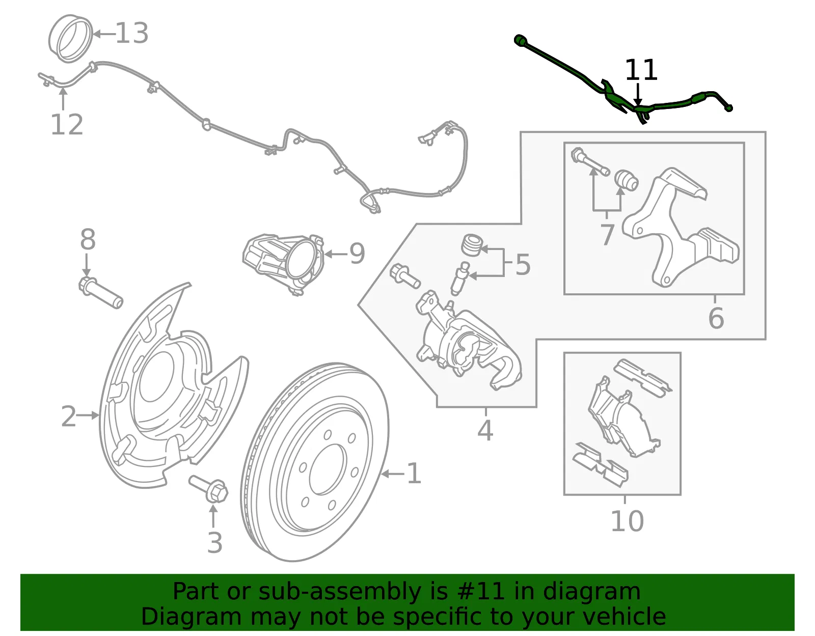 Brake Hydraulic Hose - Ford (ml3z2282l) - view 5