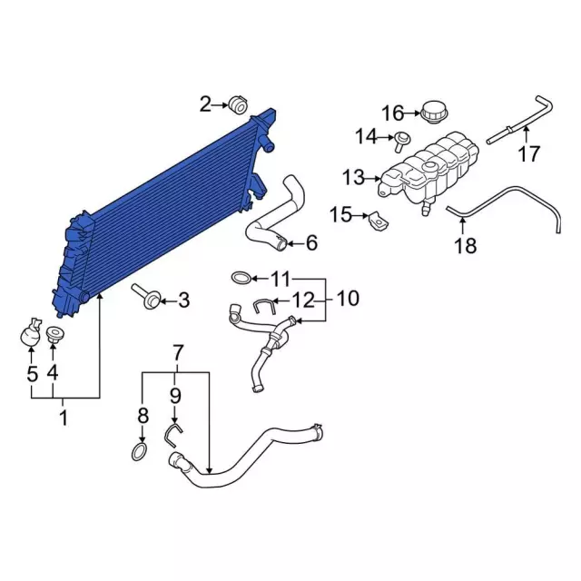 Radiator - Ford (ml3z8005a)