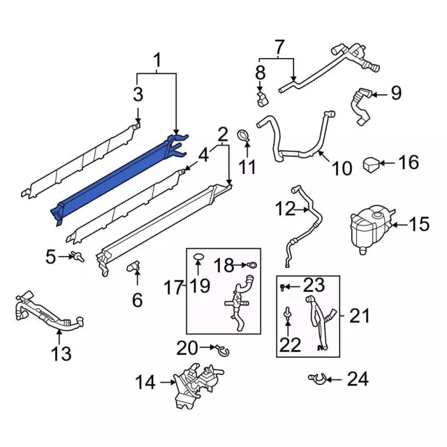 Radiator - Ford (ml3z8005c)