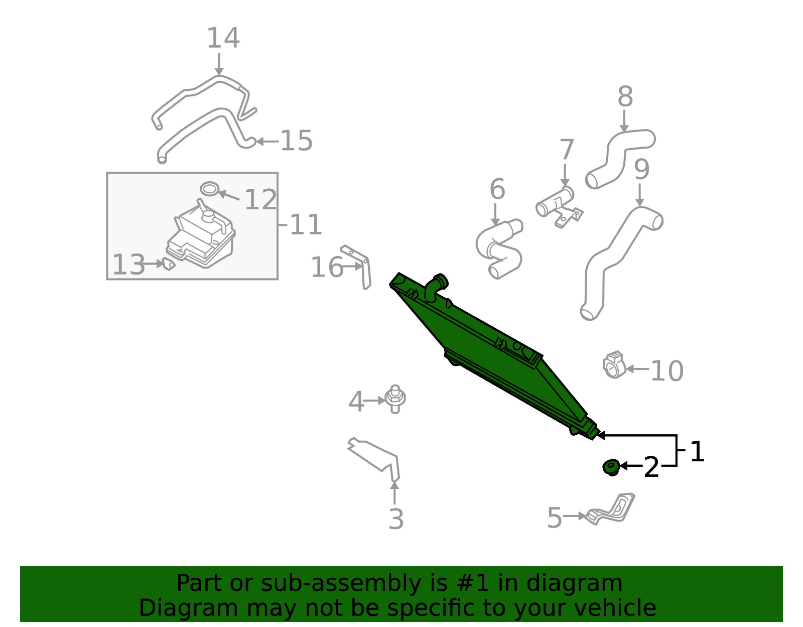 Radiator Assembly - Mazda (n3r115200b) - view 2
