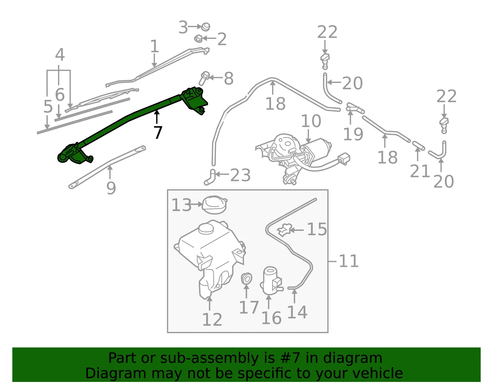Wiper Linkage - Mazda (ne5167360c) - view 2