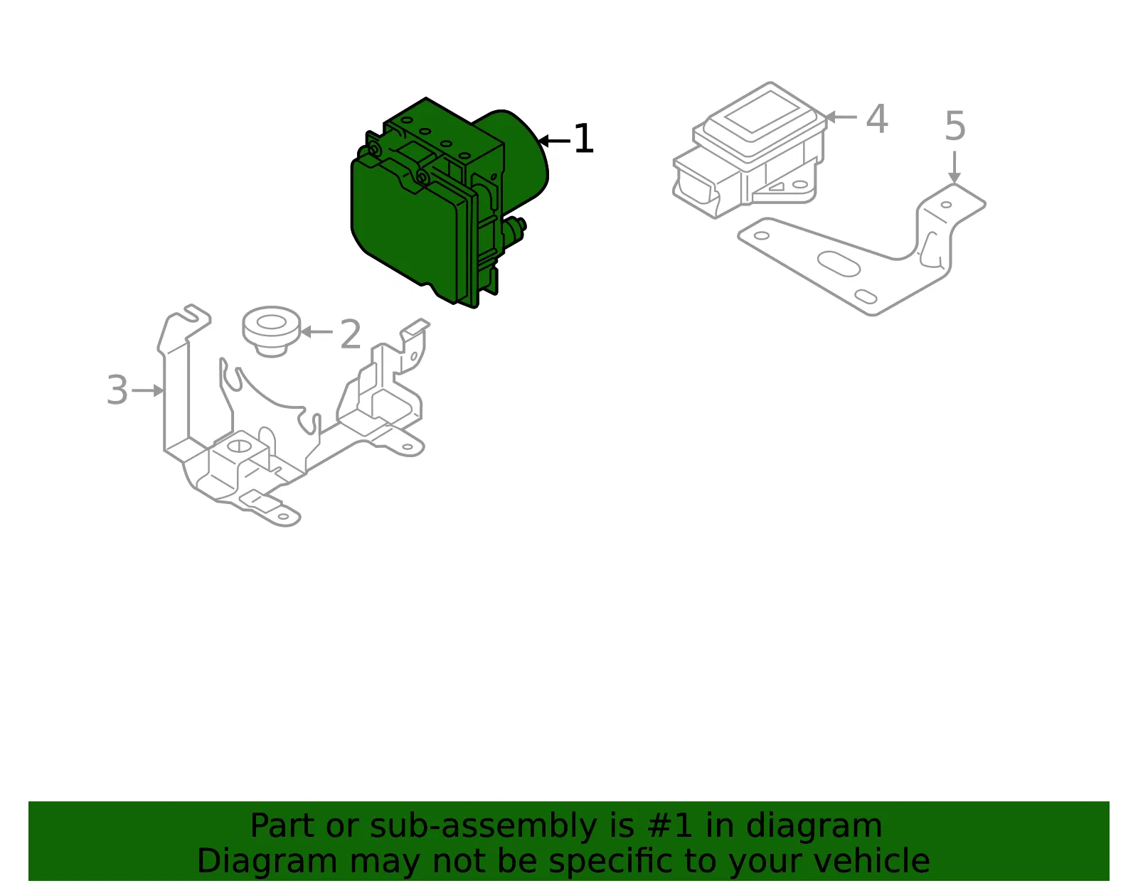 ABS Hydraulic Assembly - Mazda (nfy9437a0) - view 2