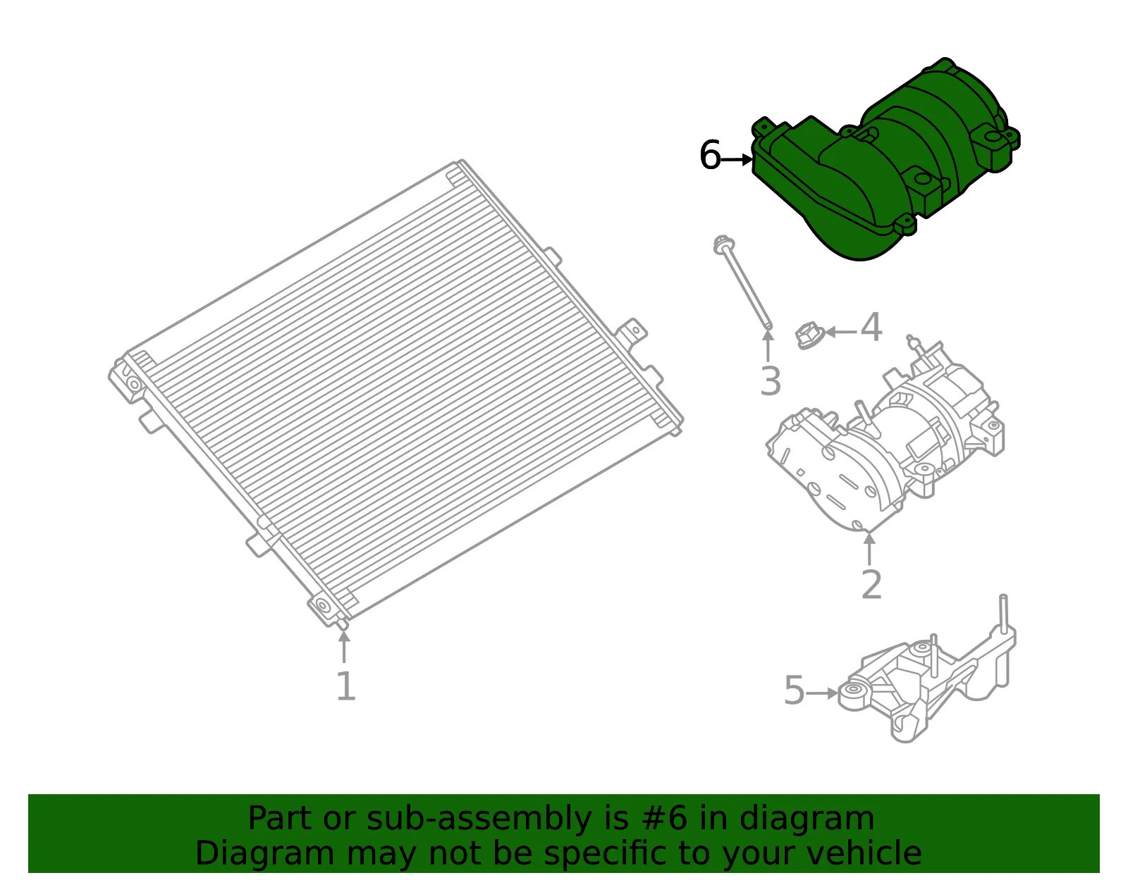 A/C Compressor Bracket - Ford (nl3z19a435a) - view 2