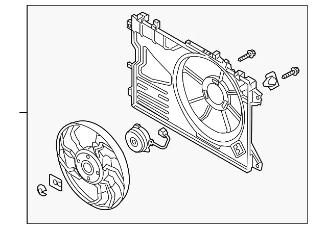Engine Cooling Fan Assembly - Mazda (paf215025)