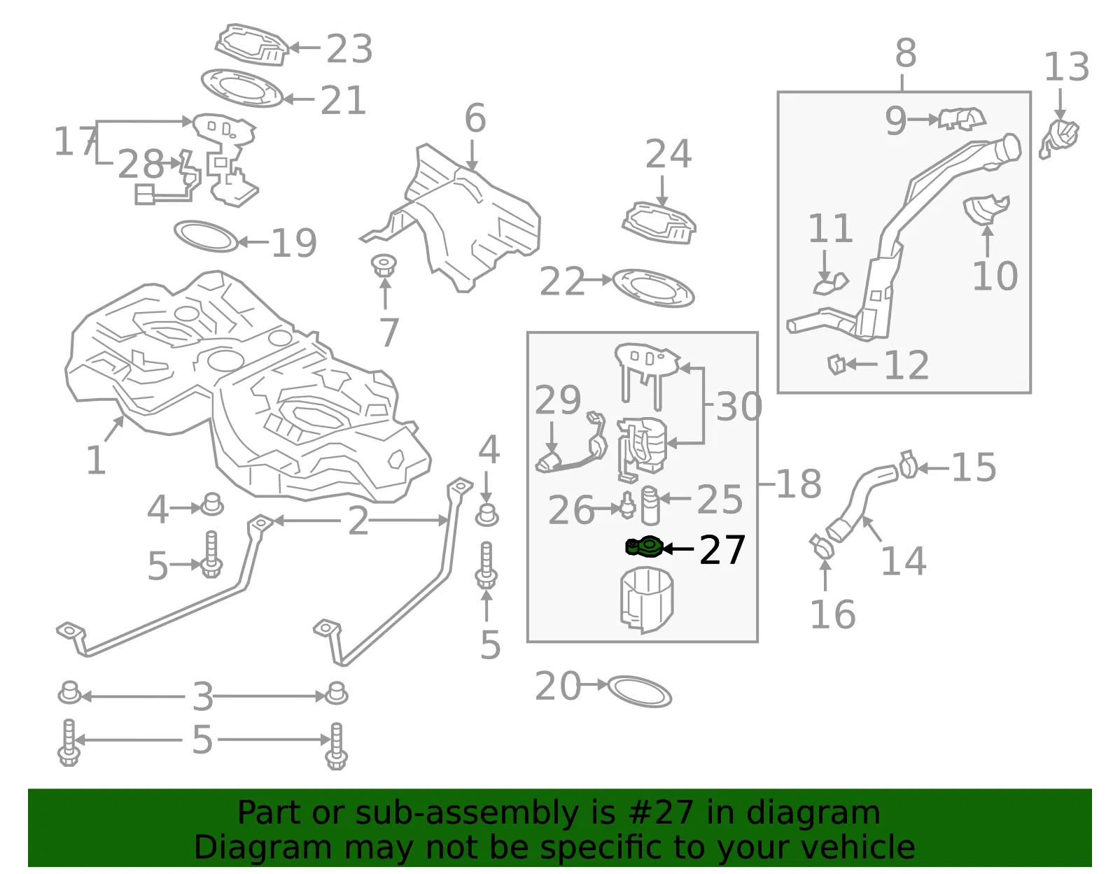 Fuel Pump Filter - Mazda (paf313ze1) - view 2