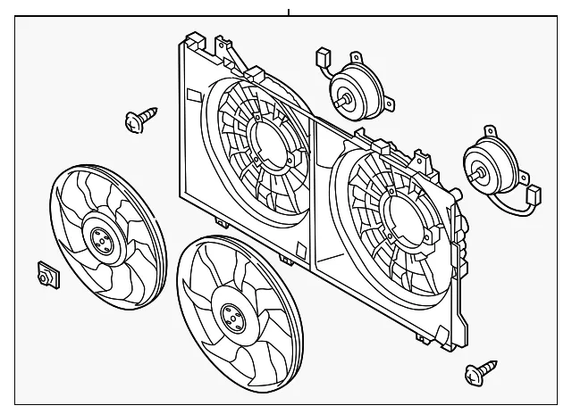 Engine Cooling Fan Assembly - Mazda (pear15025)