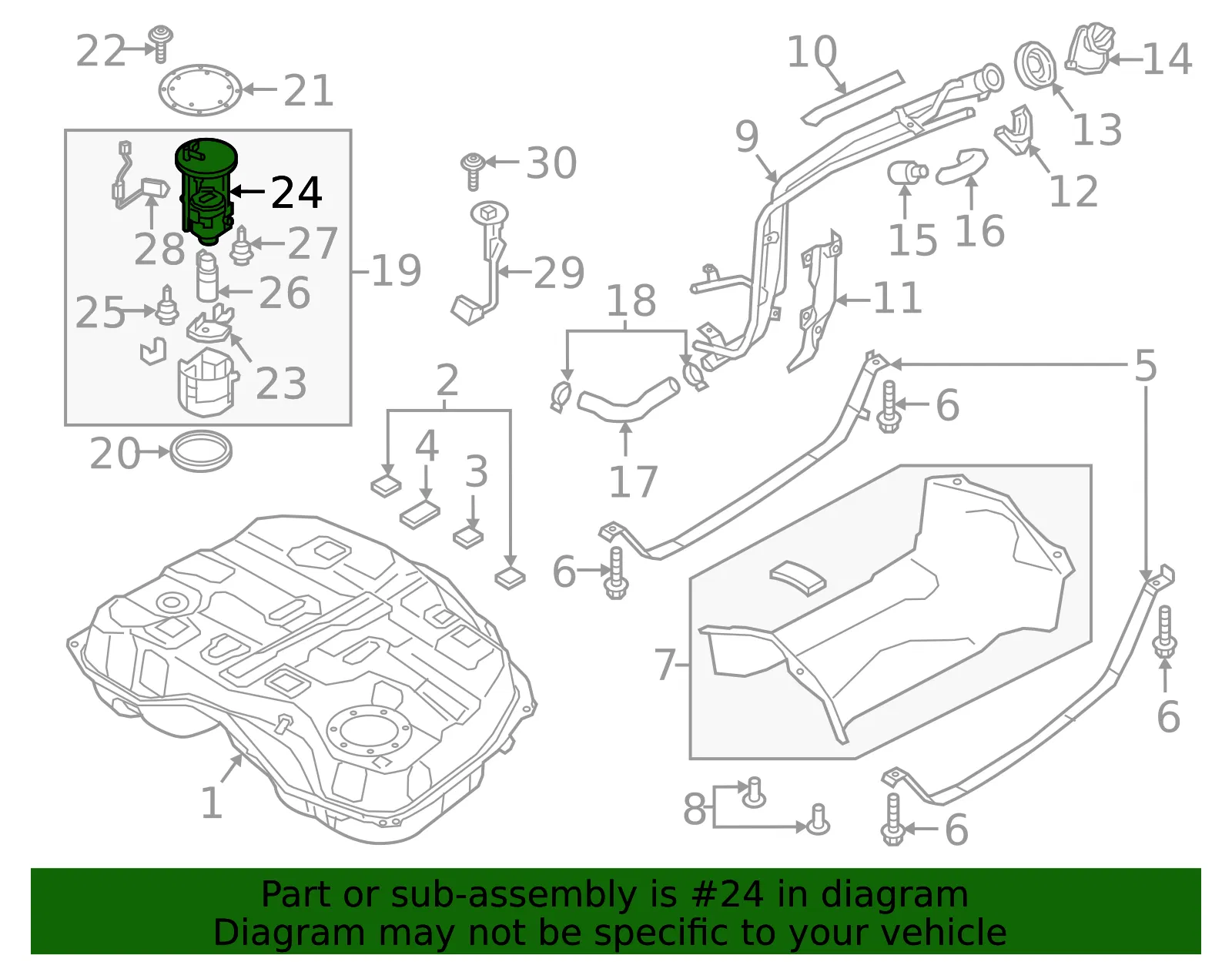 Fuel Pump Filter - Mazda (pyd613ze0) - view 2