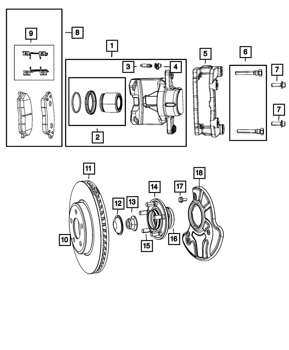 Disc Brake Caliper Assembly, Remanufactured, Left - Mopar (r5142557ab)