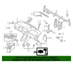 Dashboard Air Vent - Mazda (t0606473005) - view 4