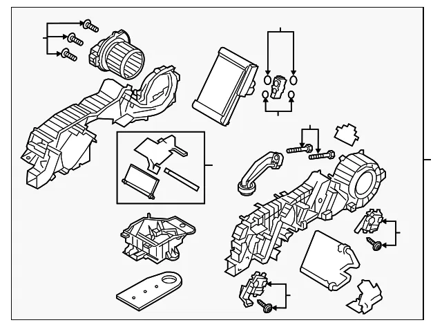 HVAC Unit Case Assembly - Mazda (tk486187xc)