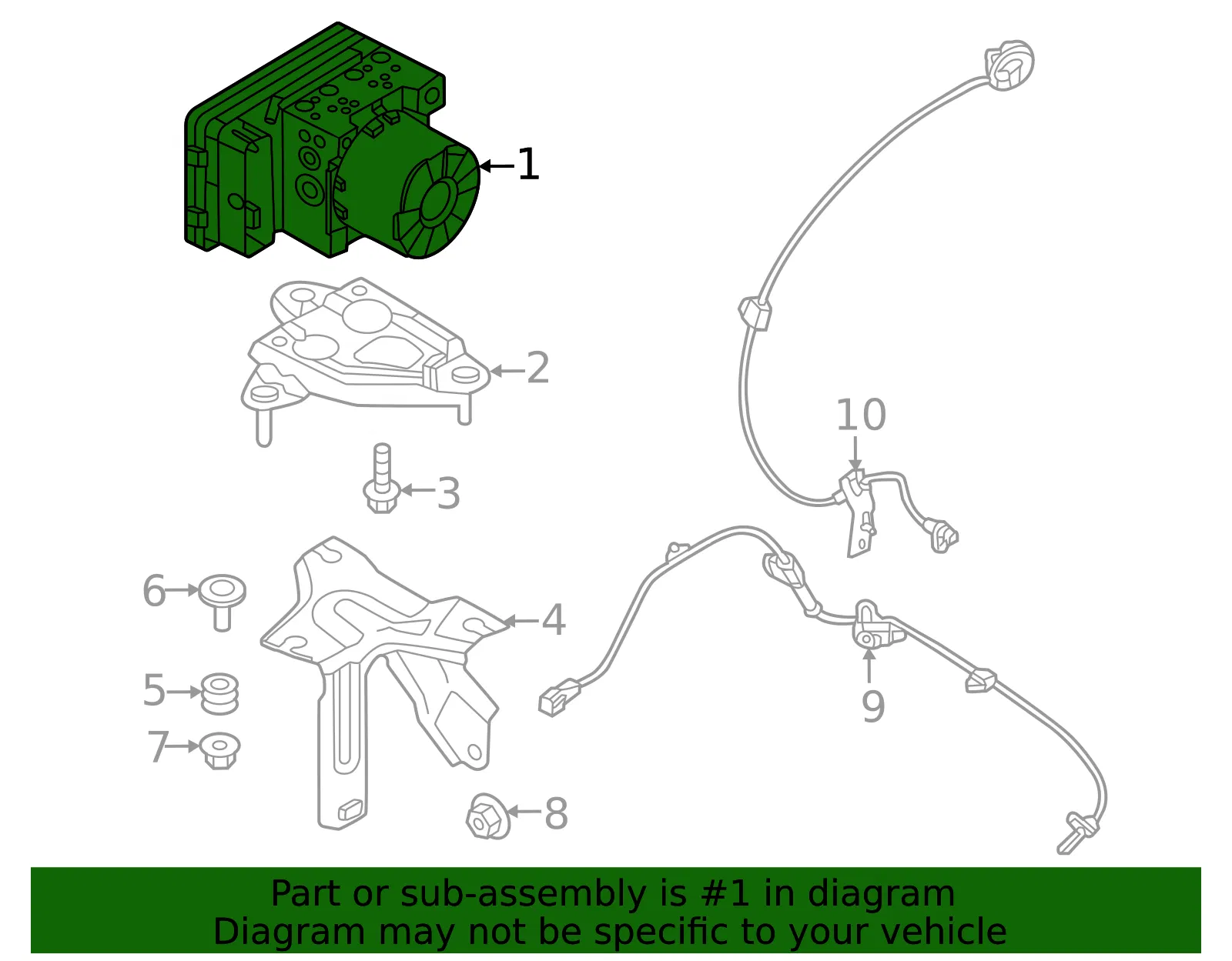 ABS Hydraulic Assembly - Mazda (vay0437a0a) - view 2
