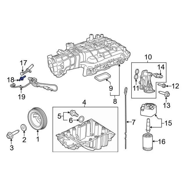 Engine Heater Bolt - Ford (w701672s437) - view 3