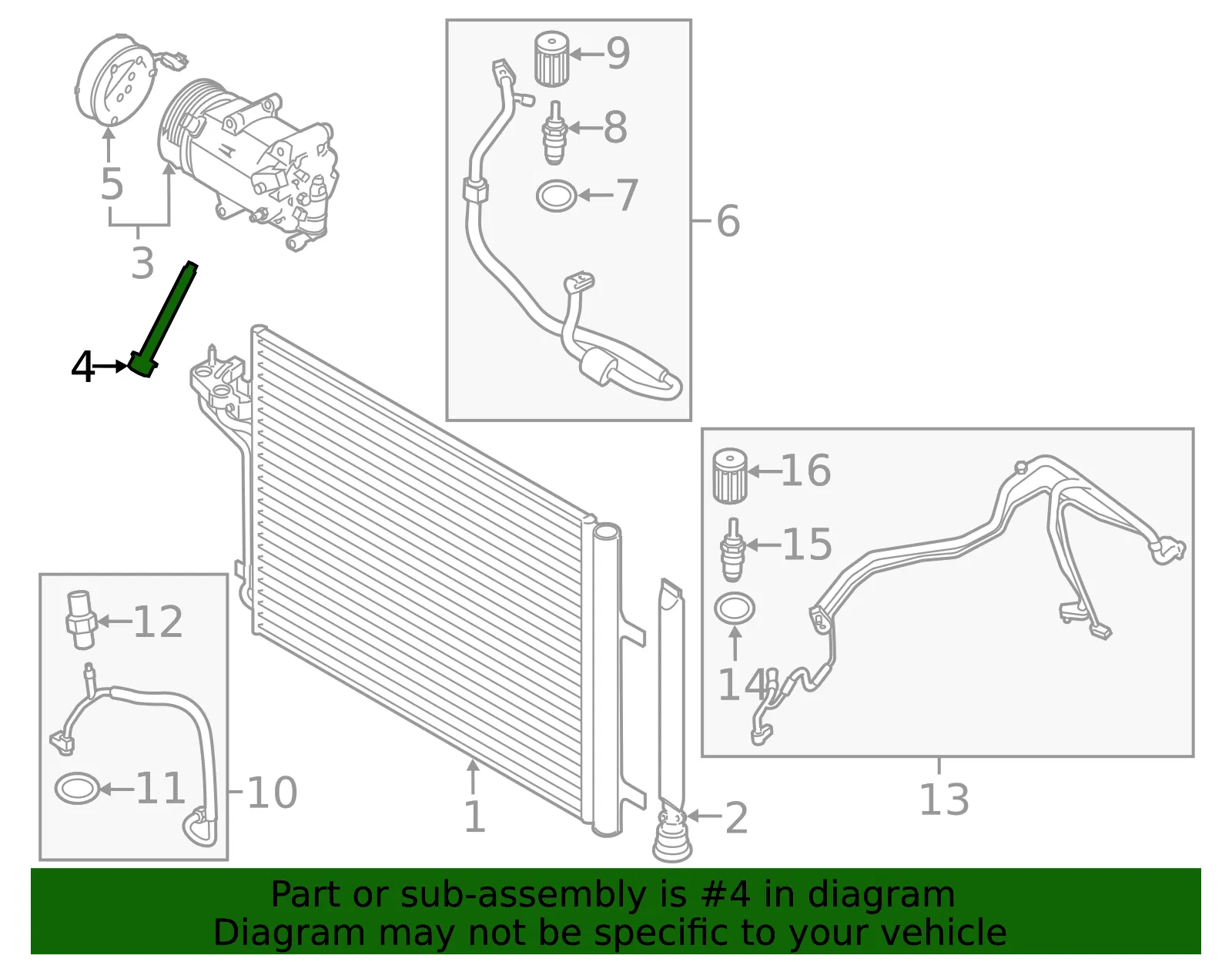 A/C Compressor Bolt - Ford (w709098s437) - view 5
