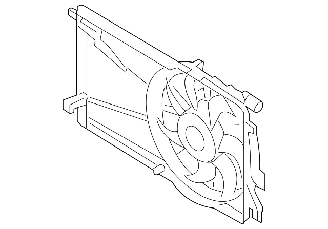 Engine Cooling Fan Assembly - Mazda (LF8B-15-025H) - view 2