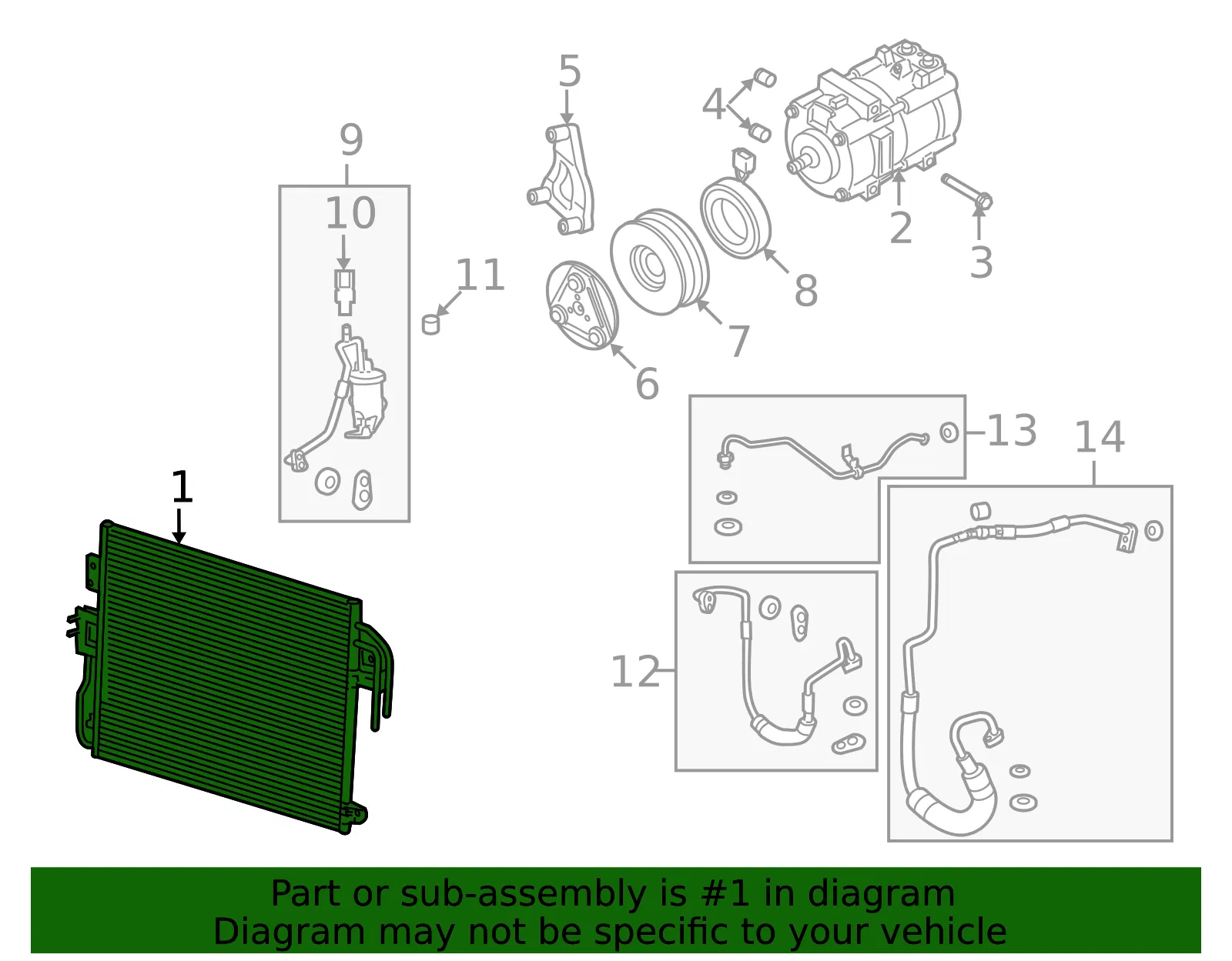 A/C Condenser - Mazda (zzc561480a) - view 2