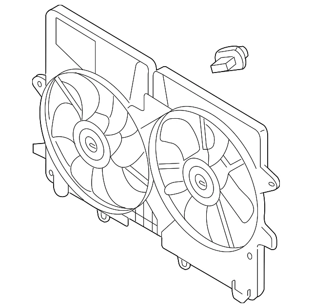 Engine Cooling Fan Assembly - Mazda (zzc315025)