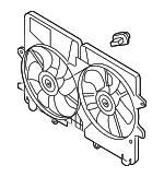 Engine Cooling Fan Assembly - Mazda (zzc315025) - view 3